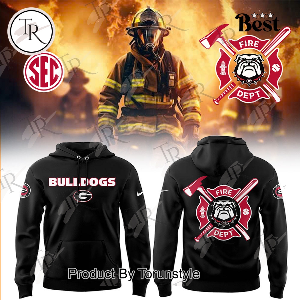 Georgia Bulldogs Firefighter Appreciation Night 2025 Limited Edition Hoodie - Black Georgia Bulldogs Firefighter Appreciation Night 2025 Limited Edition Hoodie - Black
