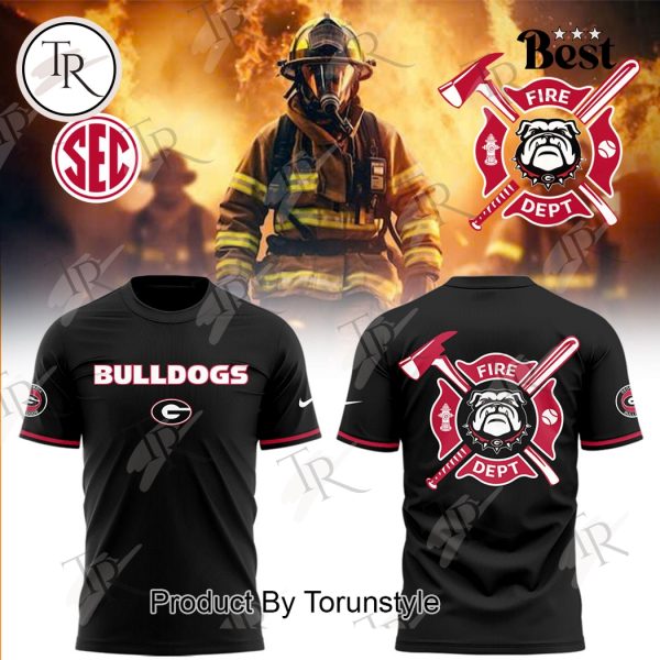 Georgia Bulldogs Firefighter Appreciation Night 2025 Limited Edition Hoodie – Black