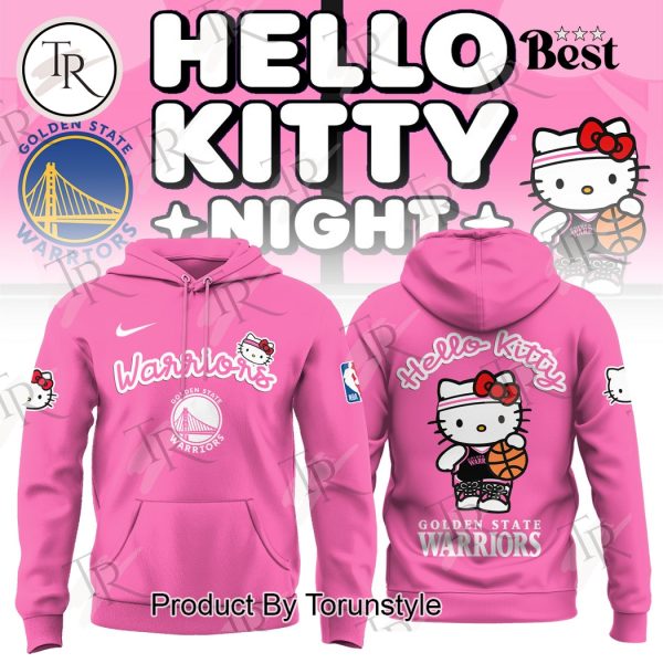 Golden State Warriors 2025 Hello Kitty Night Limited Edition Hoodie