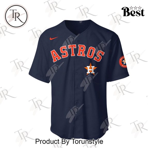 Houston Astros 2025 Firefighter Appreciation Night Limited Edition Baseball Jersey – Blue