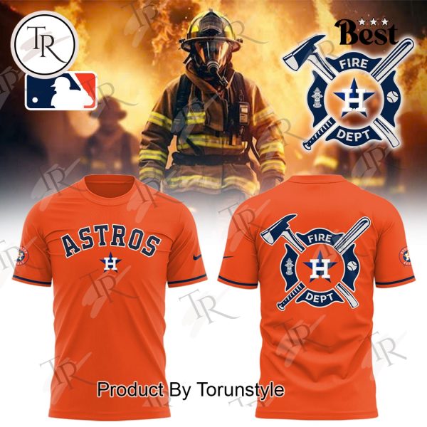 Houston Astros 2025 Firefighter Appreciation Night Limited Edition Hoodie – Orange