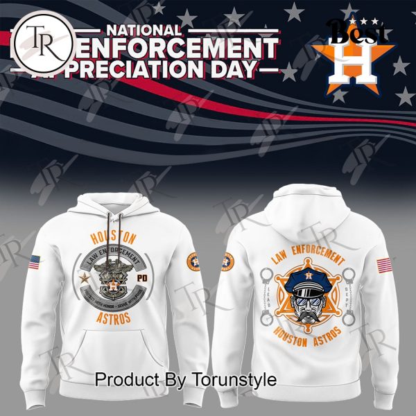 Houston Astros 2025 National Law Enforcement Appreciation Day Limited Edition Hoodie