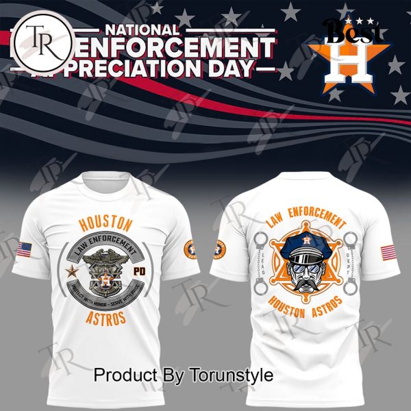 Houston Astros 2025 National Law Enforcement Appreciation Day Limited Edition Hoodie