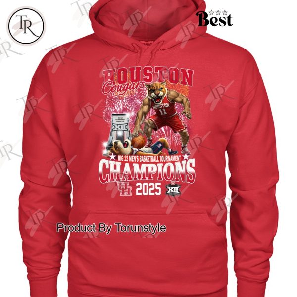 Houston Cougars Big 12 Men’s Basketball Tournament Champions 2025 Limited Edition T-Shirt