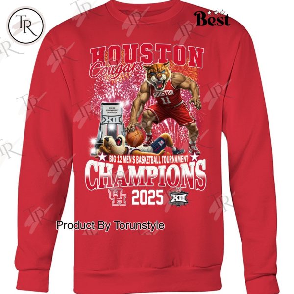 Houston Cougars Big 12 Men’s Basketball Tournament Champions 2025 Limited Edition T-Shirt
