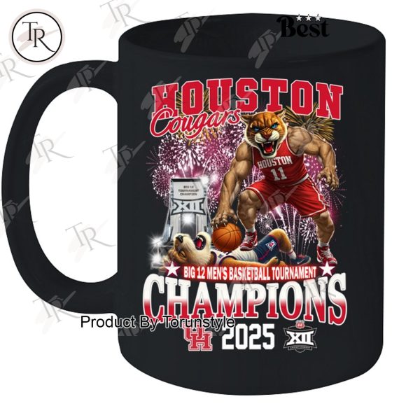 Houston Cougars Big 12 Men’s Basketball Tournament Champions 2025 Limited Edition T-Shirt