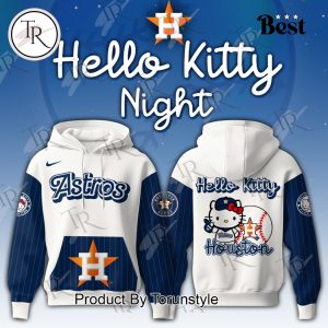 Houston Astros 2025 Hello Kitty Night Hoodie