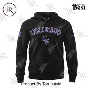 Colorado Rockies 2025 Firefighter Appreciation Night Limited Edition Hoodie – Black