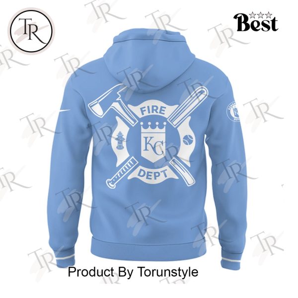 Kansas City Royals 2025 Firefighter Appreciation Night Limited Edition Hoodie – Blue