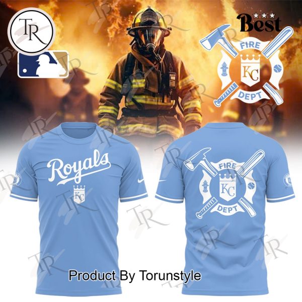 Kansas City Royals 2025 Firefighter Appreciation Night Limited Edition Hoodie – Blue