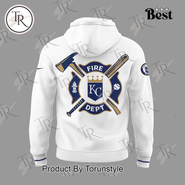 Kansas City Royals 2025 Firefighter Appreciation Night Limited Edition Hoodie – White