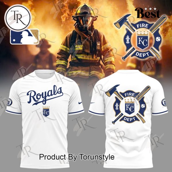 Kansas City Royals 2025 Firefighter Appreciation Night Limited Edition Hoodie – White