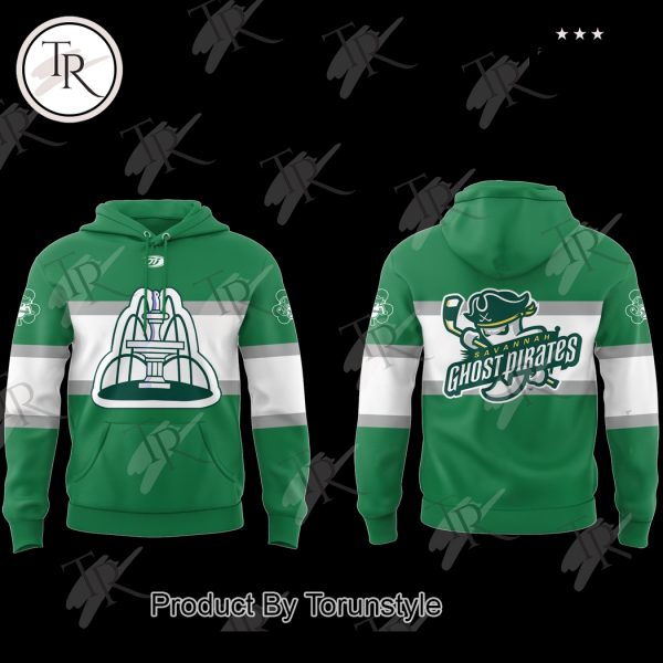 Savannah Ghost Pirates 2025 St. Patrick’s Day Limited Edition Hoodie