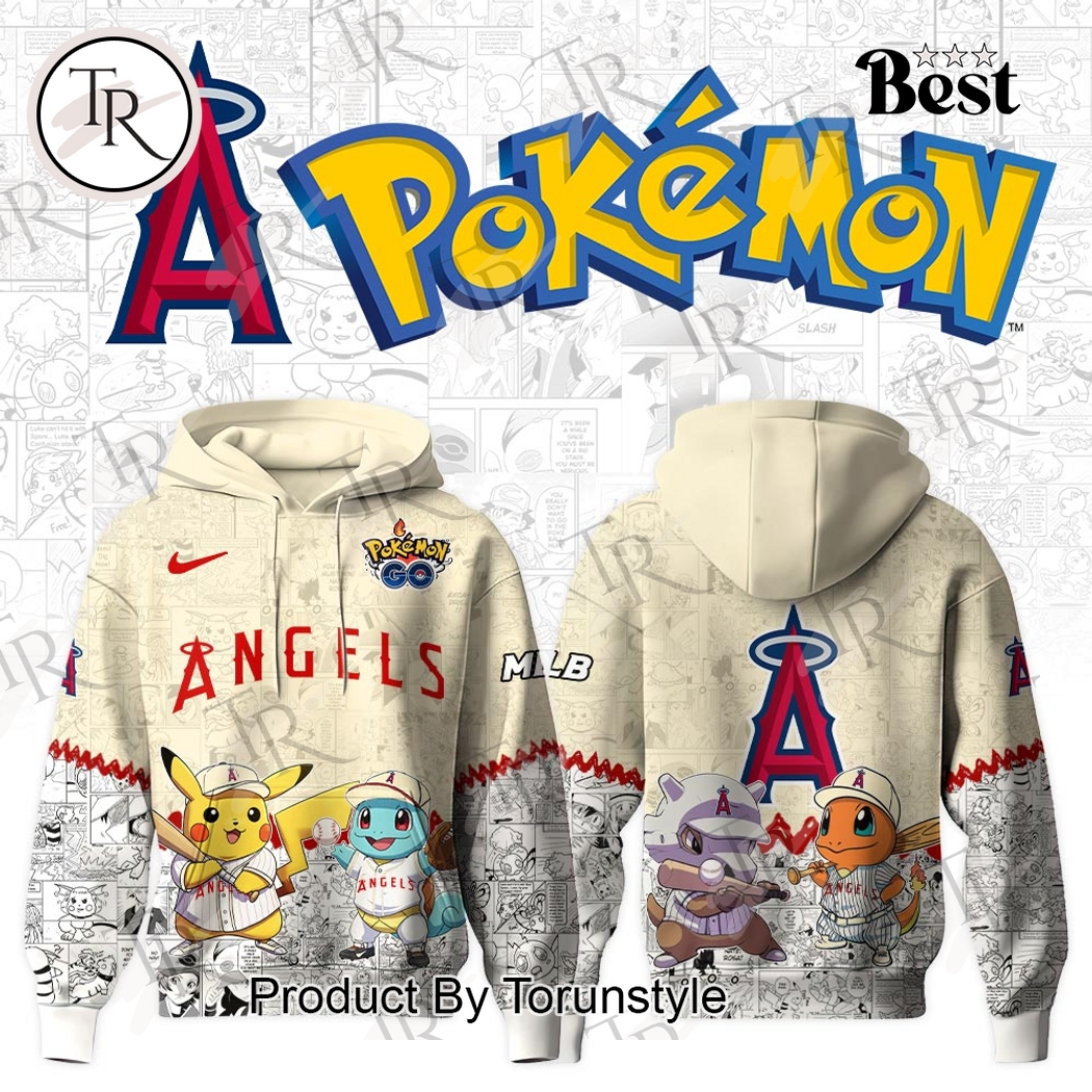 Los Angeles Angels 2025 Pokemon Go New Limited Edition Hoodie Los Angeles Angels 2025 Pokemon Go New Limited Edition Hoodie