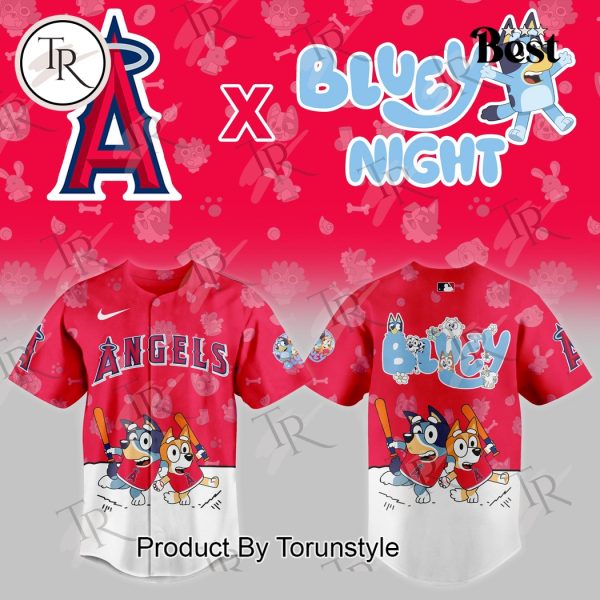 Los Angeles Angels Bluey Night 2025 Baseball Jersey