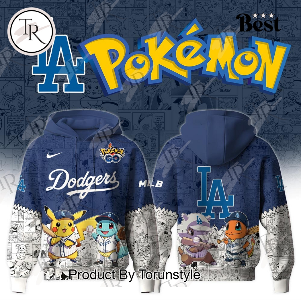 Los Angeles Dodgers 2025 Pokemon Go New Limited Edition Hoodie Los Angeles Dodgers 2025 Pokemon Go New Limited Edition Hoodie