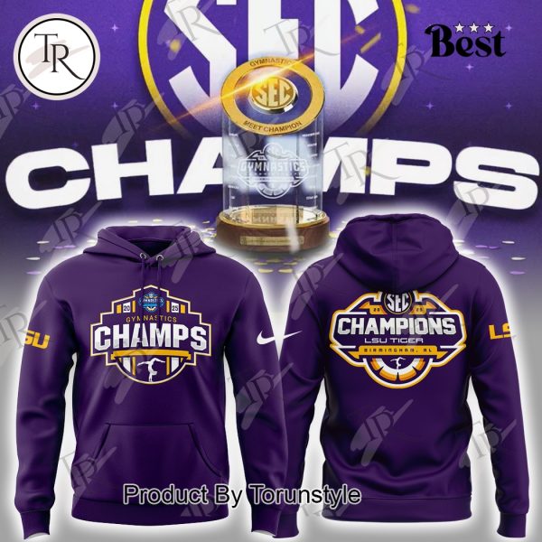 LSU Tigers SEC Women’s Gymnastics Champions 2025 Limited Edition Hoodie – Purple