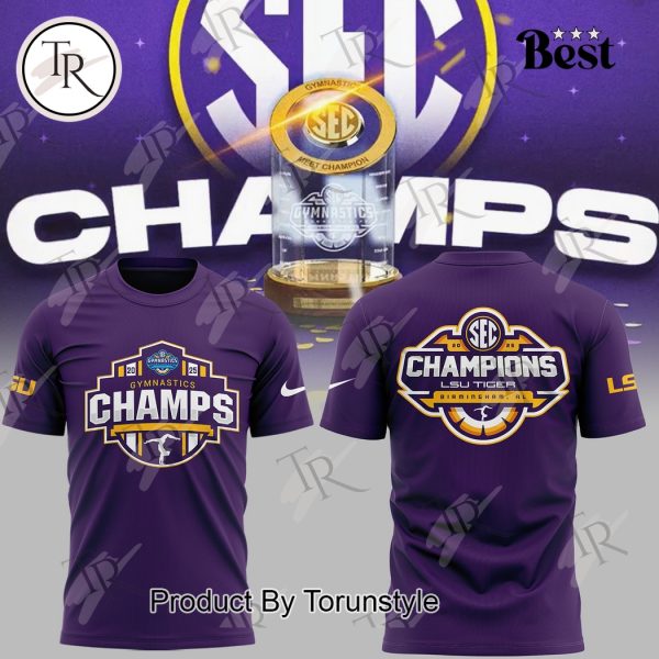 LSU Tigers SEC Women’s Gymnastics Champions 2025 Limited Edition Hoodie – Purple