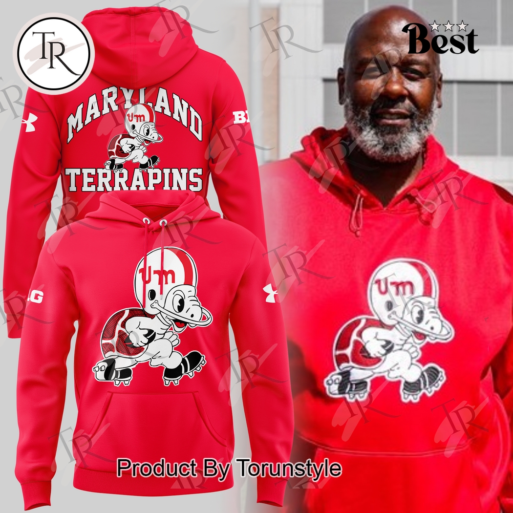Maryland Terrapins x Coach Mike Locksley 2025 Limited Edition Hoodie Maryland Terrapins x Coach Mike Locksley 2025 Limited Edition Hoodie