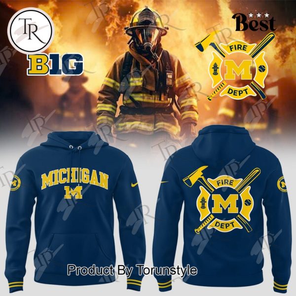 Michigan Wolverines Firefighter Appreciation Night 2025 Limited Edition Hoodie