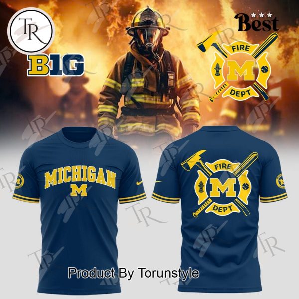 Michigan Wolverines Firefighter Appreciation Night 2025 Limited Edition Hoodie