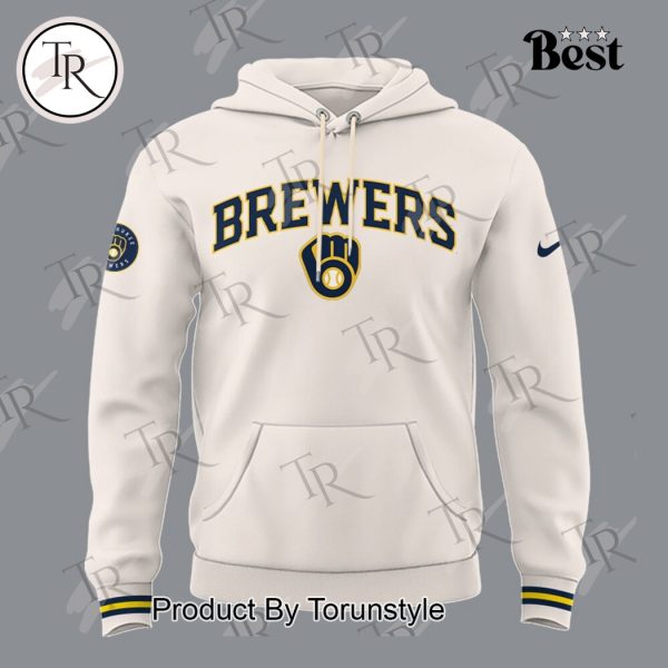 Milwaukee Brewers 2025 Firefighter Appreciation Night Limited Edition Hoodie – White