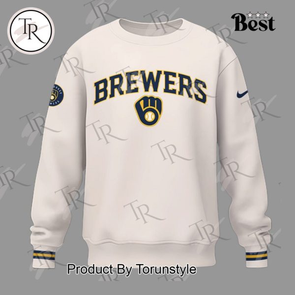 Milwaukee Brewers 2025 Firefighter Appreciation Night Limited Edition Hoodie – White