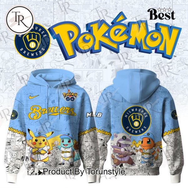 Milwaukee Brewers 2025 Pokemon Go New Limited Edition Hoodie