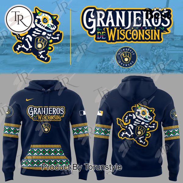 Milwaukee Brewers Granjeros De Wisconsin 2025 Special Edition Hoodie – Blue