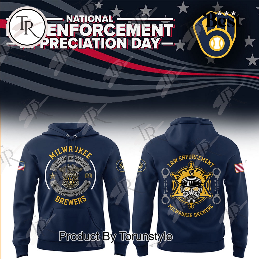 Milwaukee Brewers National Law Enforcement Appreciation Day 2025 Limited Edition Hoodie Milwaukee Brewers National Law Enforcement Appreciation Day 2025 Limited Edition Hoodie