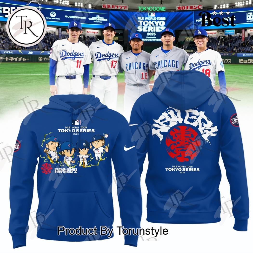 MLB World Tour Tokyo Series 2025 Limited Edition Hoodie - Blue MLB World Tour Tokyo Series 2025 Limited Edition Hoodie - Blue