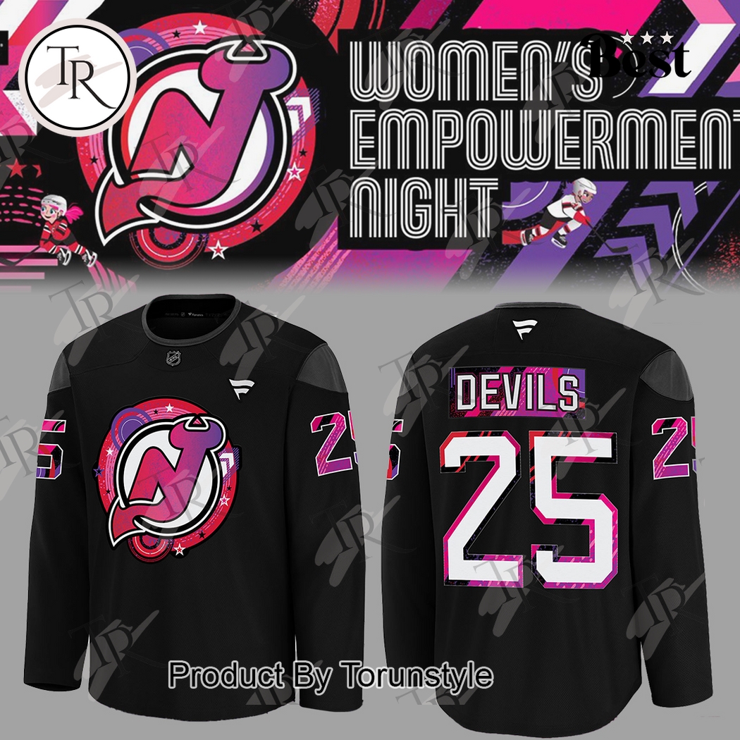 New Jersey Devils Women's Empowerment Night 2025 Custom Name Special Edition Hockey Jersey New Jersey Devils Women's Empowerment Night 2025 Custom Name Special Edition Hockey Jersey