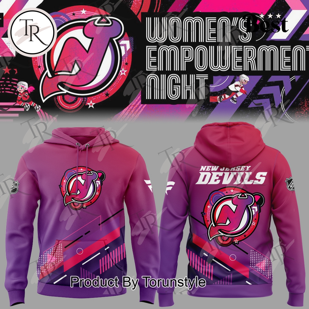 New Jersey Devils Women's Empowerment Night 2025 Limited Edition Hoodie New Jersey Devils Women's Empowerment Night 2025 Limited Edition Hoodie
