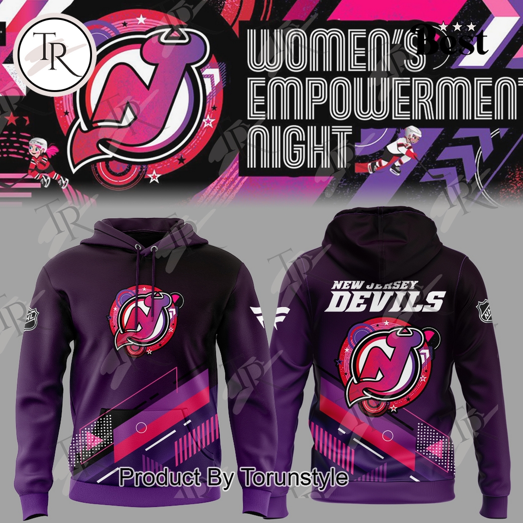 New Jersey Devils Women's Empowerment Night 2025 Special Edition Hoodie New Jersey Devils Women's Empowerment Night 2025 Special Edition Hoodie