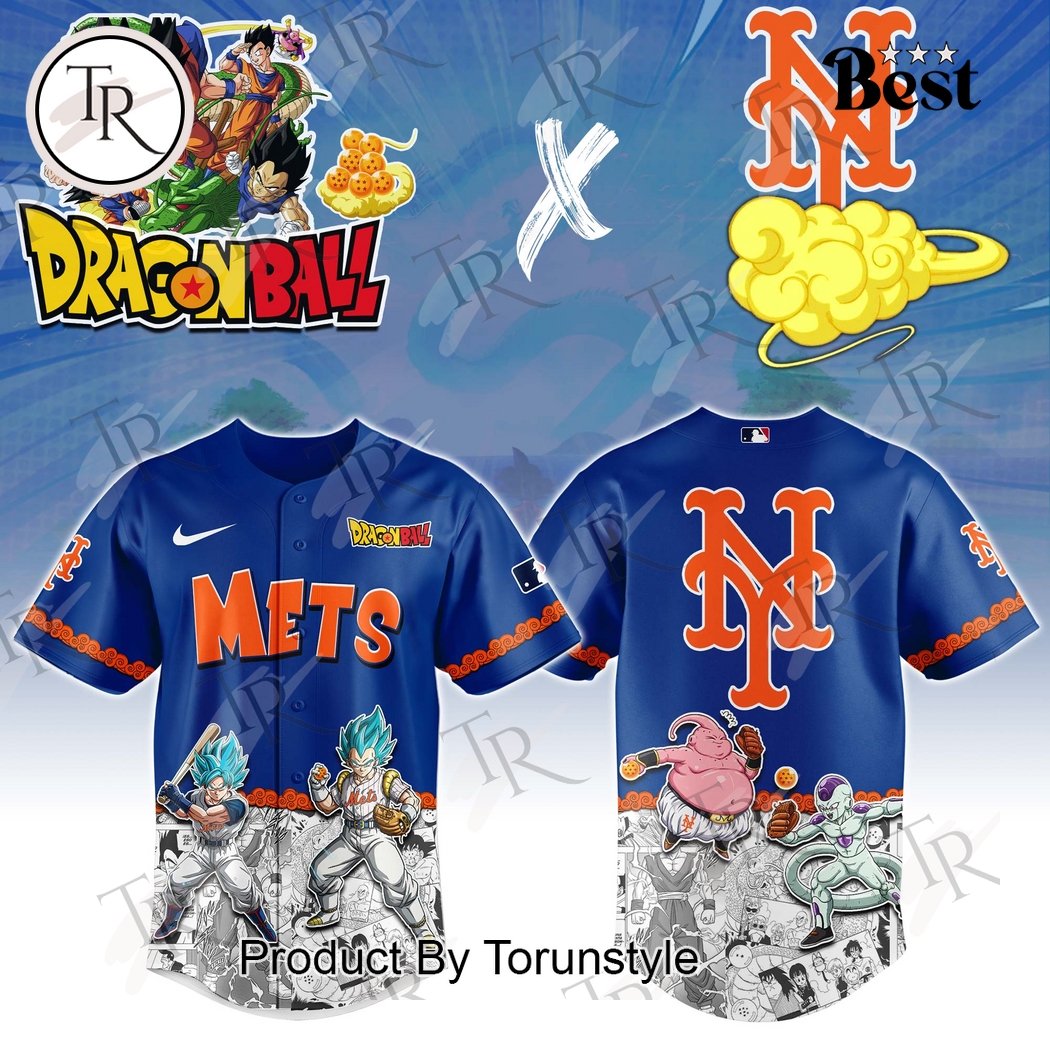 New York Mets Dragonball 2025 Special Edition Baseball Jersey New York Mets Dragonball 2025 Special Edition Baseball Jersey