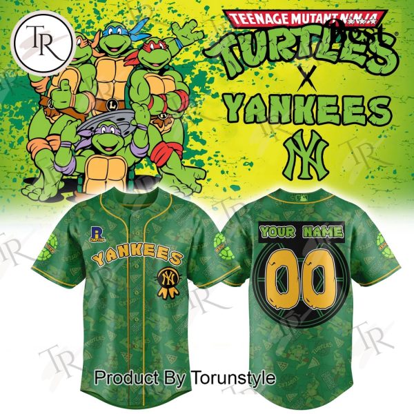 New York Yankees Teenage Mutant Ninja Turtles 2025 Custom Name Limited Edition Baseball Jersey