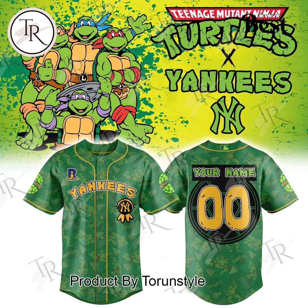 New York Yankees Teenage Mutant Ninja Turtles 2025 Custom Name Limited Edition Baseball Jersey New York Yankees Teenage Mutant Ninja Turtles 2025 Custom Name Limited Edition Baseball Jersey