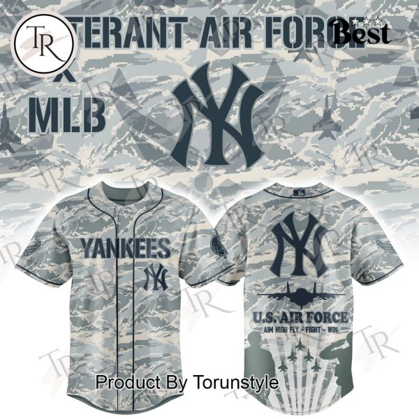 New York Yankees Veterant U.S Air Force 2025 Limited Edition Baseball Jersey