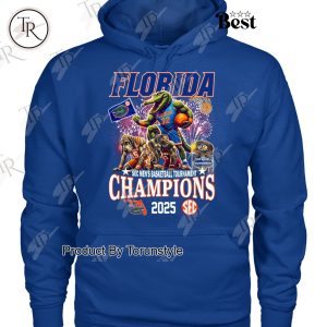 2025 SEC Men’s Basketball Tournament Champions Florida Gators Limited Edition T-Shirt