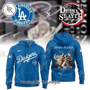 Los Angeles Dodgers Demon Slayer 2025 Limited Edition Hoodie – Blue