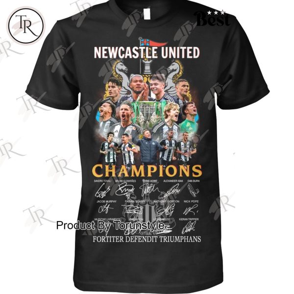 Newcastle United F.C Champions 2025 Fortiter Defendit Triumphans Limited Edition T-Shirt