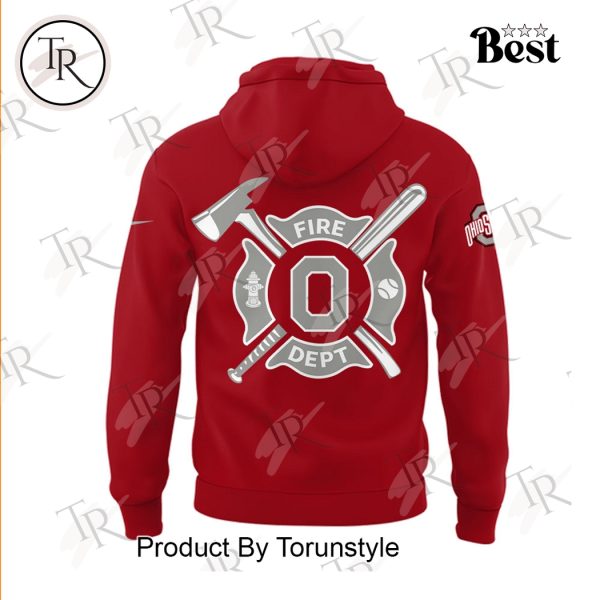 Ohio State Buckeyes Firefighter Appreciation Night 2025 Limited Edition Hoodie – Red