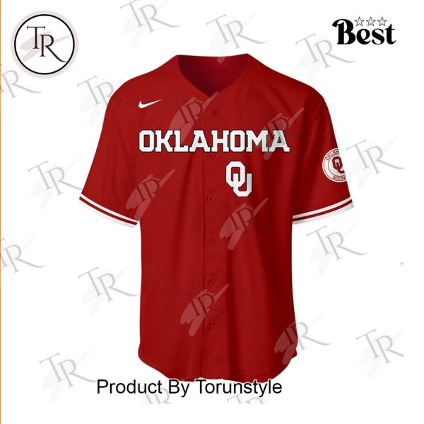 Oklahoma Sooners Firefighter Appreciation Night 2025 Limited Edition Baseball Jersey – Red