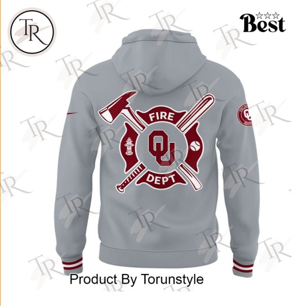 Oklahoma Sooners Firefighter Appreciation Night 2025 Limited Edition Hoodie – Grey