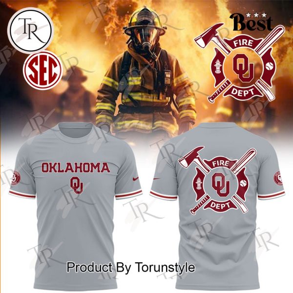 Oklahoma Sooners Firefighter Appreciation Night 2025 Limited Edition Hoodie – Grey