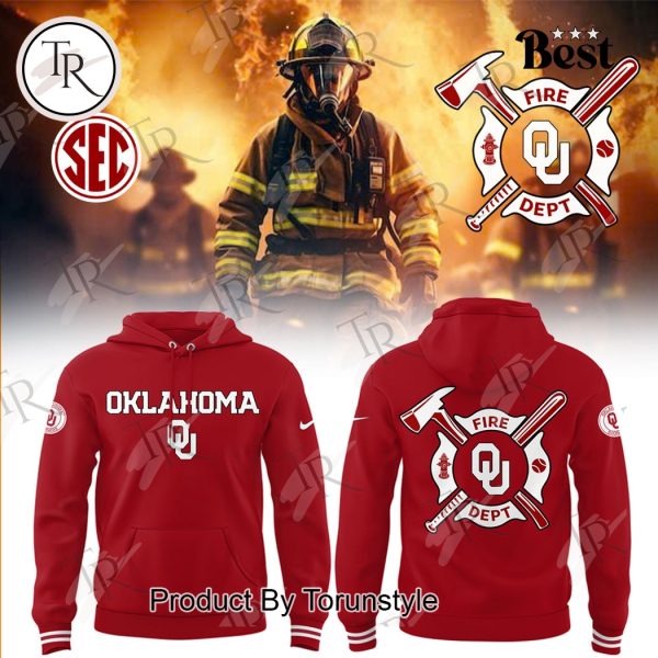 Oklahoma Sooners Firefighter Appreciation Night 2025 Limited Edition Hoodie – Red