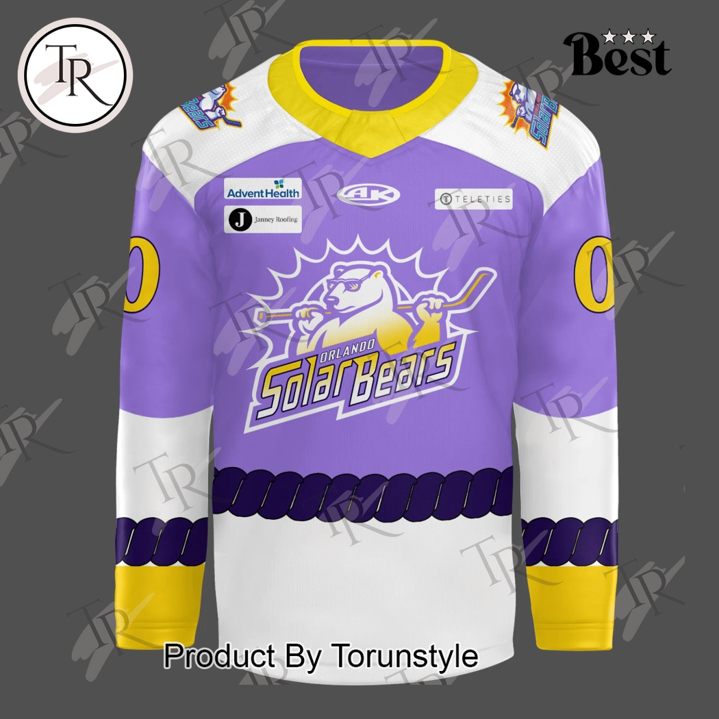 Orlando Solar Bears 2025 New City Edition Custom Name Hockey Jersey