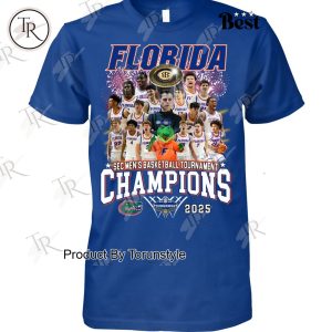 2025 SEC Men’s Basketball Tournament Champions Florida Gators Limited Edition T-Shirt