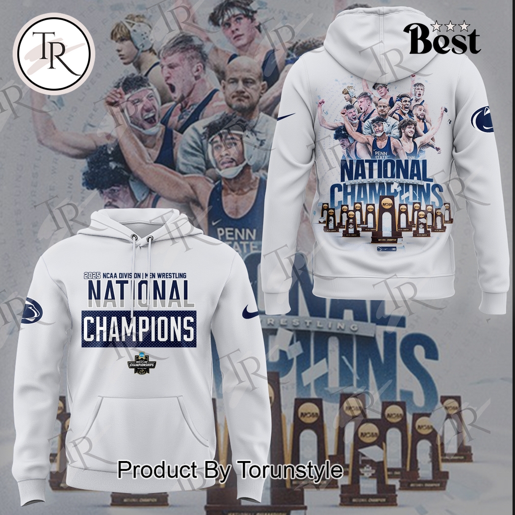 Penn State 2025 NCAA Division Men Wrestling National Champions Limited Edition Hoodie Penn State 2025 NCAA Division Men Wrestling National Champions Limited Edition Hoodie