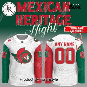 2025 Ottawa Senators Mexican Heritage Night Custom Name Limited Edition Hockey Jersey